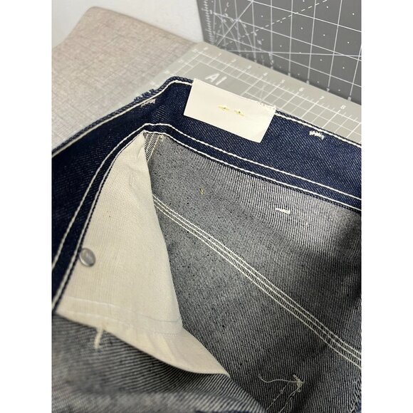 Key Brand Heavyweight Work Dungarees Triple Stitched Rivets 1990's NOS Deadstock - Picture 10 of 14
